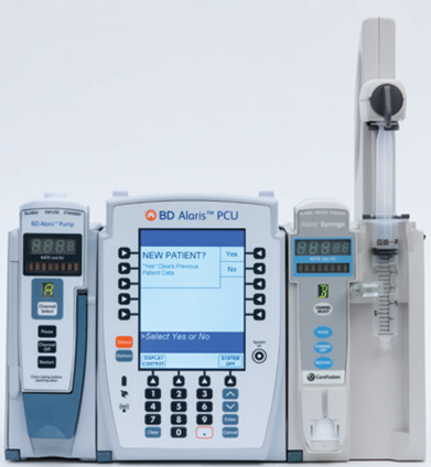 Alaris Pump with One Channel and Syringe Pump