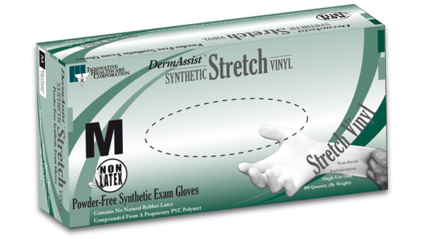 DermAssist Stretch Vinyl Exam Gloves 100/BX