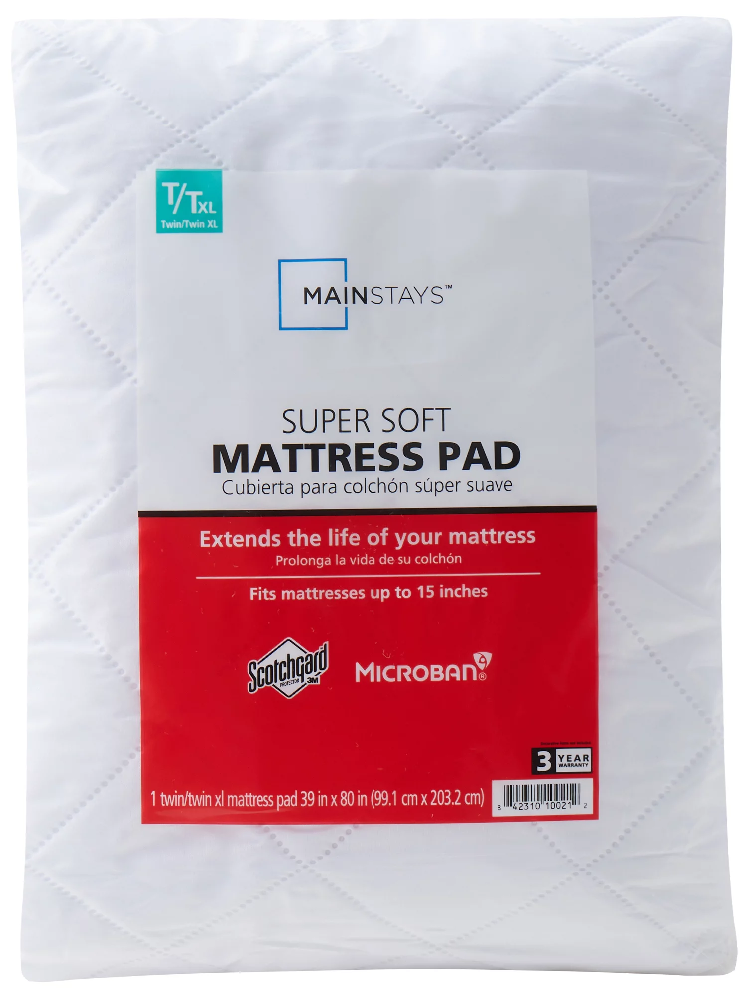 Quilted Mattress Pad Twin