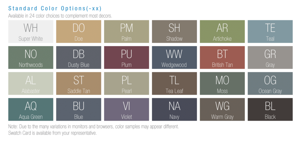 Colors of Exam Table Replacement Tops